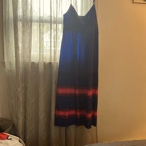 Size 14, Lane Bryant, Island Honeymoon Dress, worn once (2013), maxi dress,